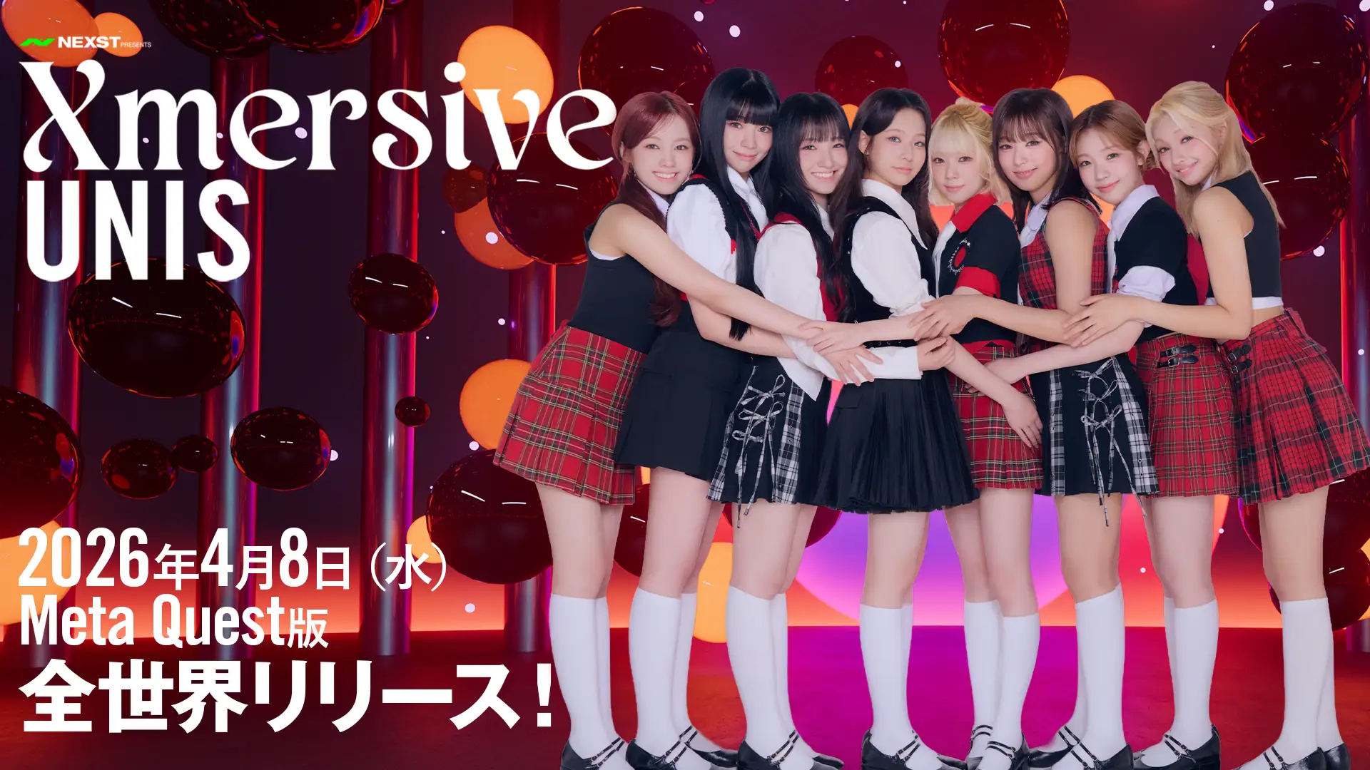 NEXST Corporation’s VR LIVE “Xmersive:UNIS” to release worldwide on Meta Quest on Wednesday, April 8, 2026!